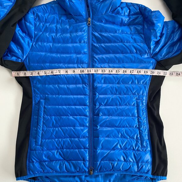 HBC Women's Sport Down Filled Puffer Blue Jacket SZ L - Picture 10 of 14